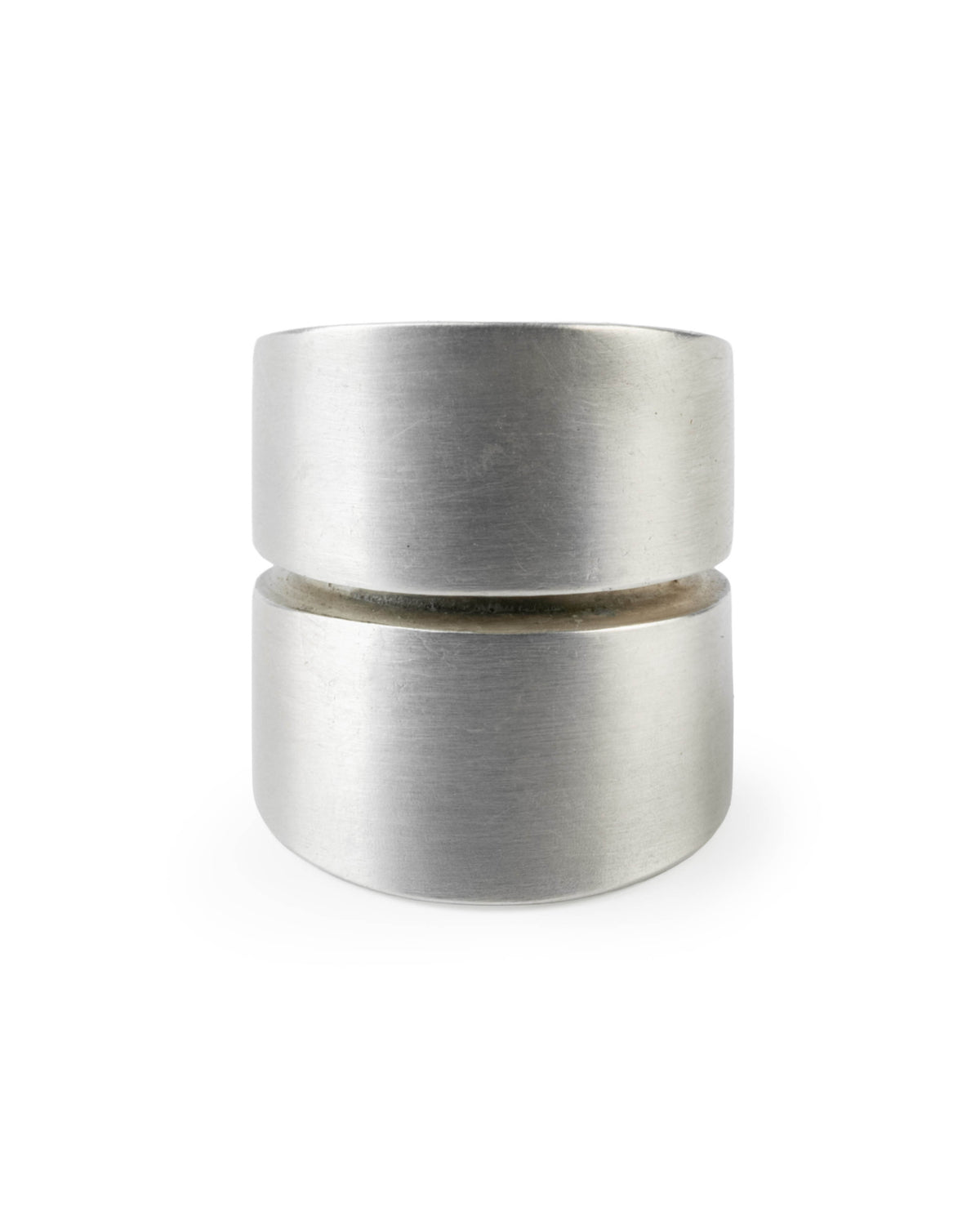 Parts of Four Crevice Ring v2 Hyper Wide in Dirty Sterling