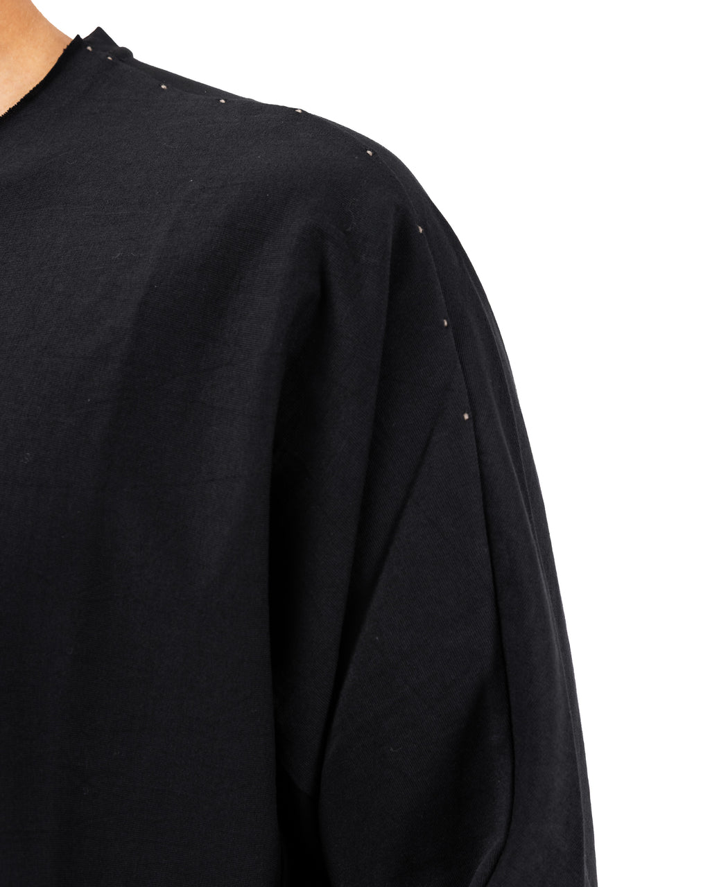 Long Sleeve Cotton Jersey – Black | DEVOA | MONOLYT