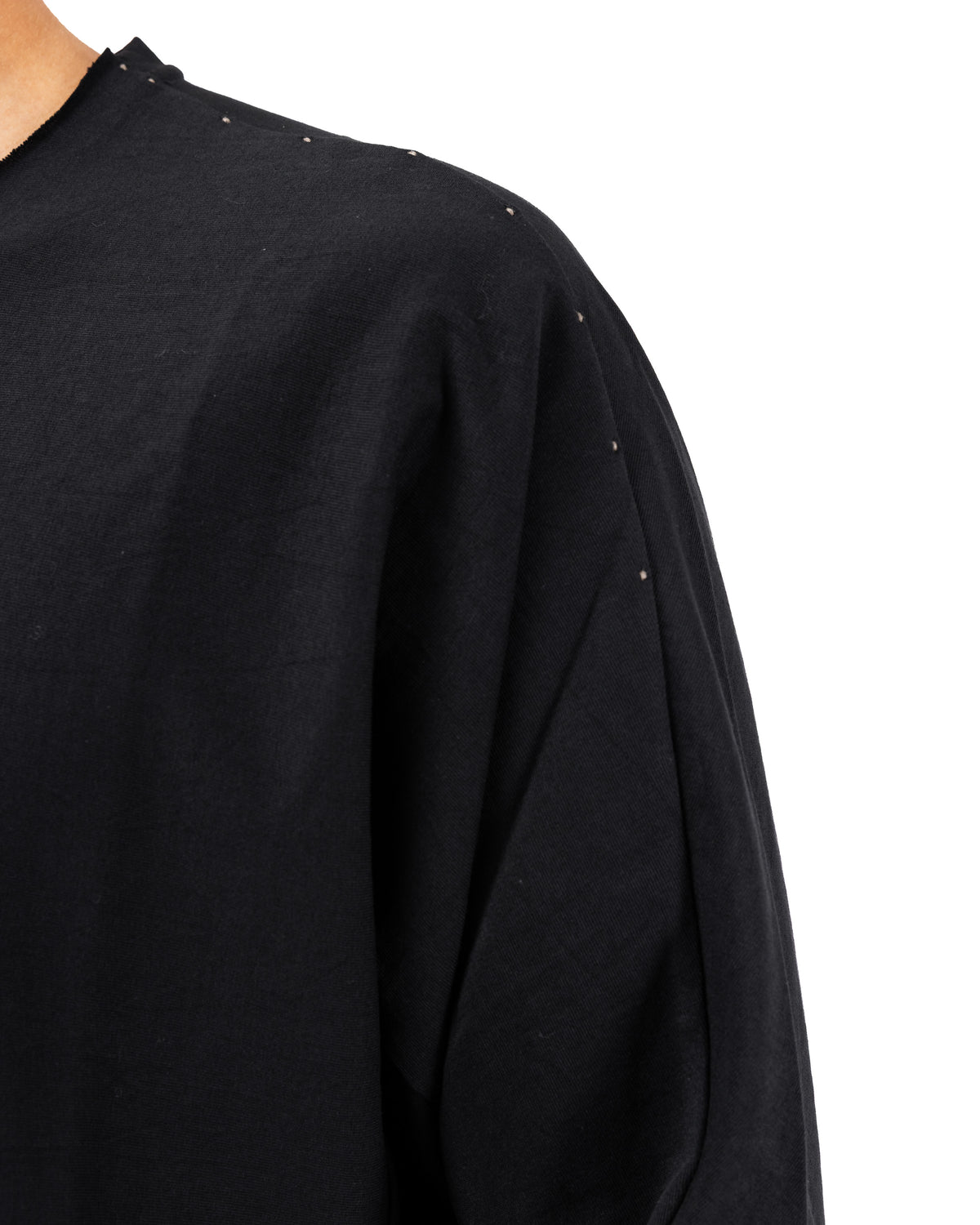 Long Sleeve Cotton Jersey – Black | DEVOA | MONOLYT