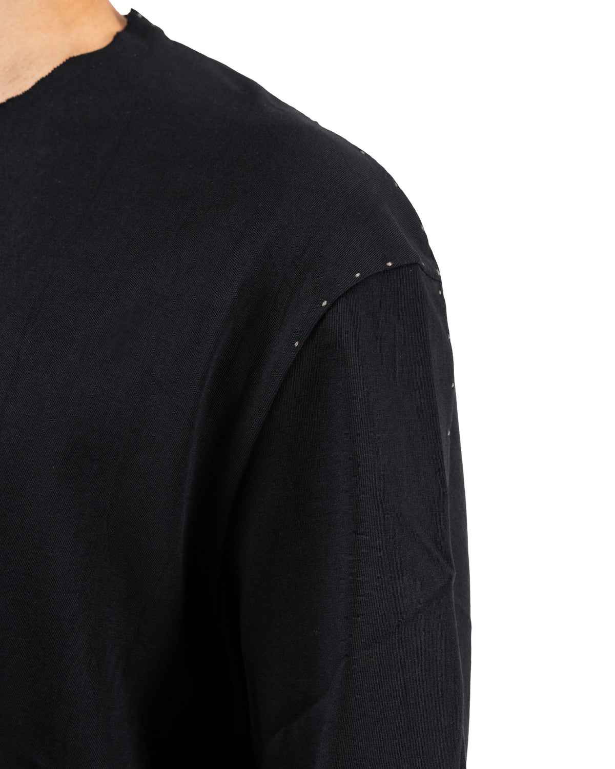 Short Sleeve Japanese Cotton Jersey – Black | DEVOA | MONOLYT