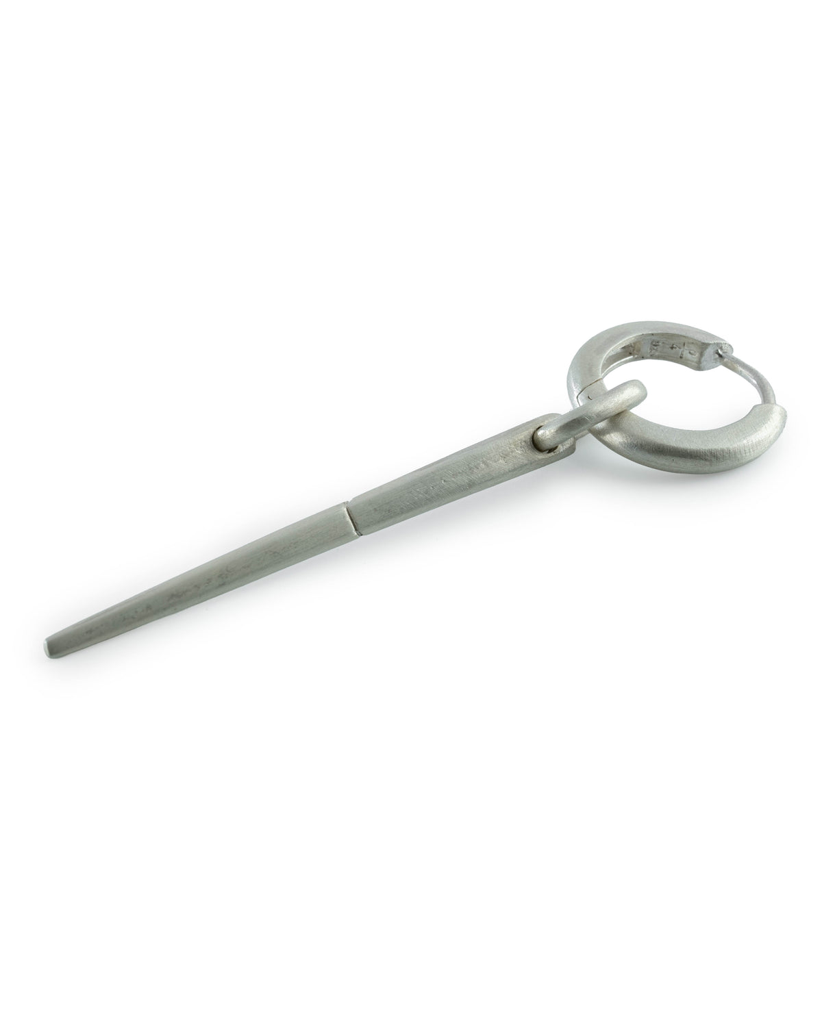 2135-5-MA_Parts of Four Hoop Earring v2 (Extra Small, Mini Spike) – Matte Sterling Silver