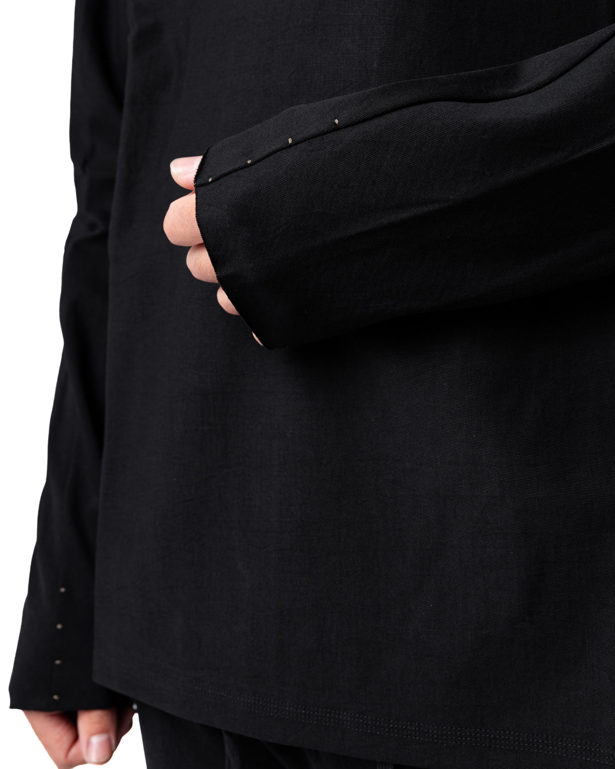Long Sleeve Cotton Jersey – Black | DEVOA | MONOLYT