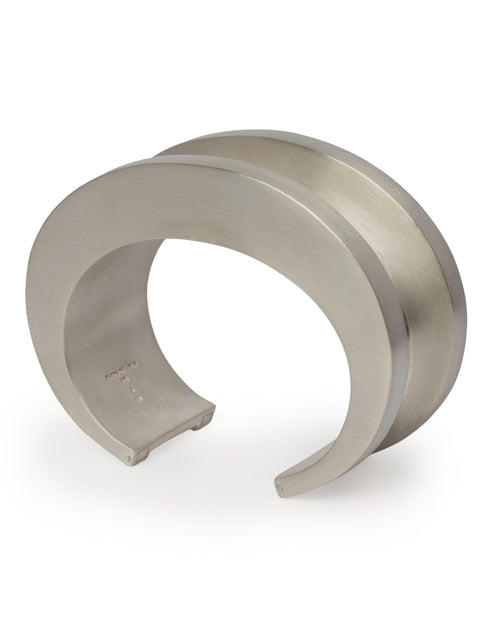 Parts of Four Crescent Channel Bracelet (30mm) – Matte Sterling Silver