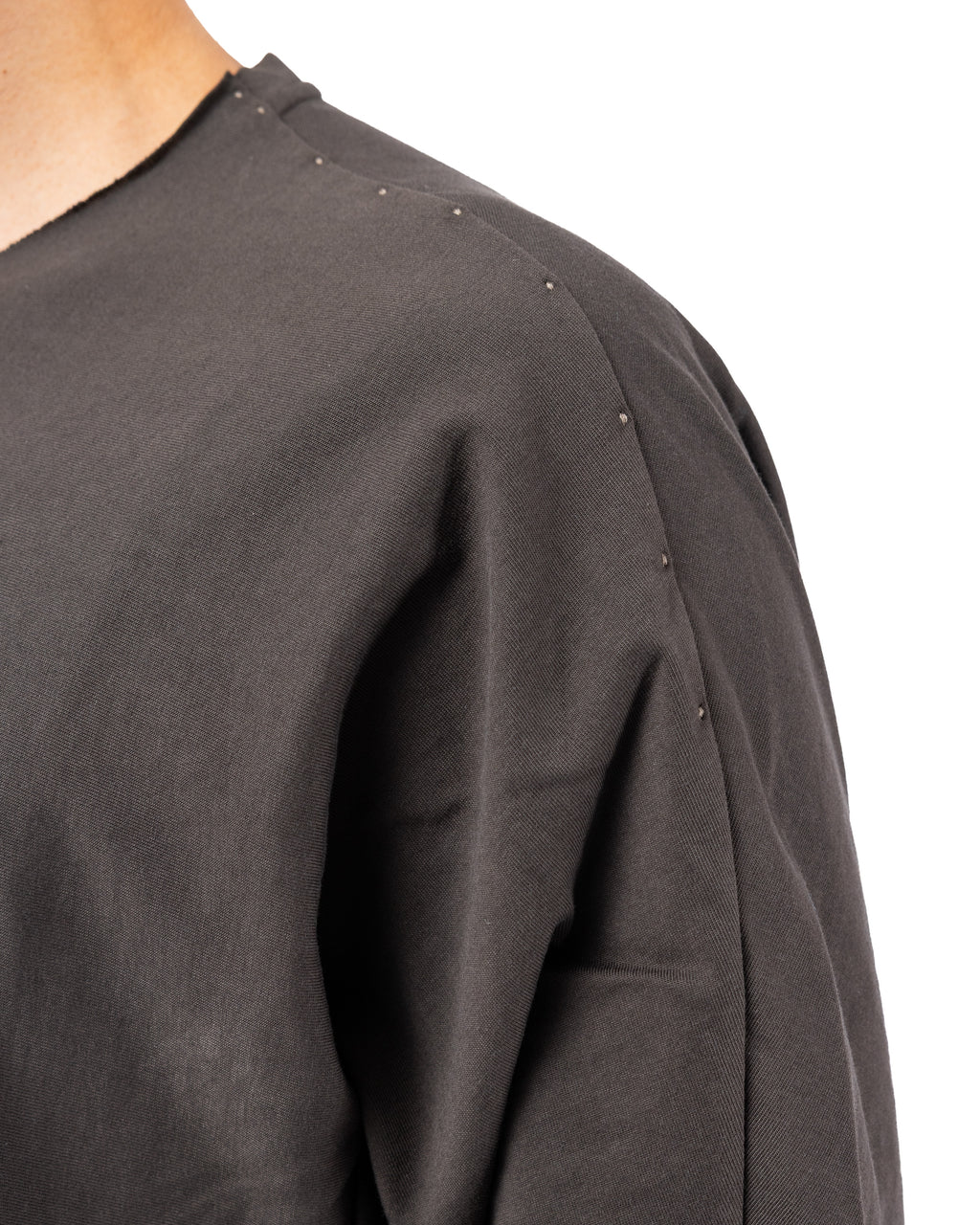 Long Sleeve Cotton Jersey – Army Gray | DEVOA | MONOLYT
