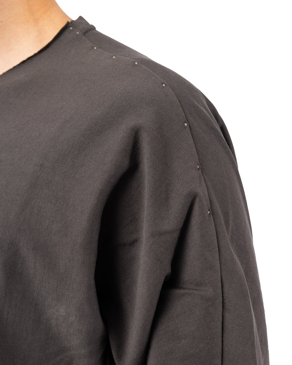 Long Sleeve Cotton Jersey – Army Gray | DEVOA | MONOLYT