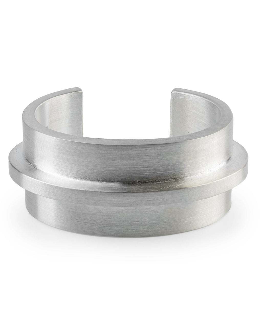 608-7-MA-M_Parts of Four Ultra Reduction Ridge Bracelet (30mm) – Matte Sterling Silver