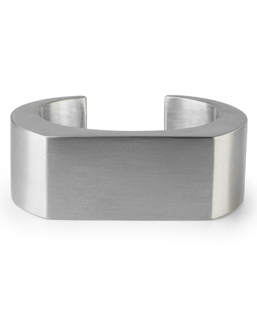 702-2-MA-M_Parts of Four Crescent Plane Bracelet (30mm) – Matte Sterling Silver