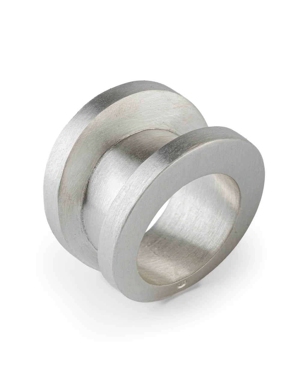 802-11-MA-Parts of Four Chasm Ring v2 (Wide) – Matte Sterling Silver