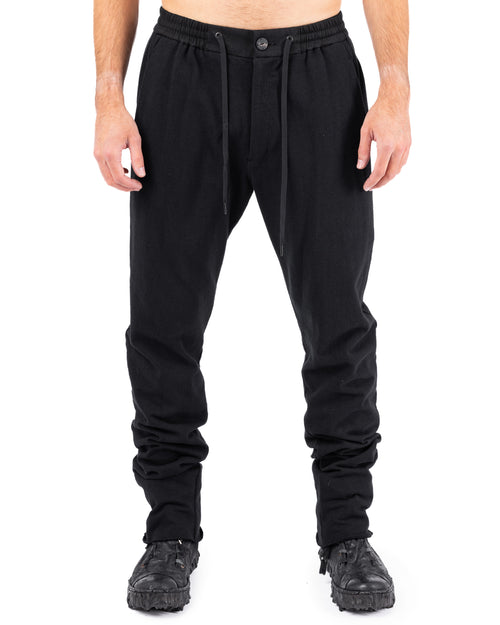 Cotton Woven Pants – Black | DEVOA | MONOLYT