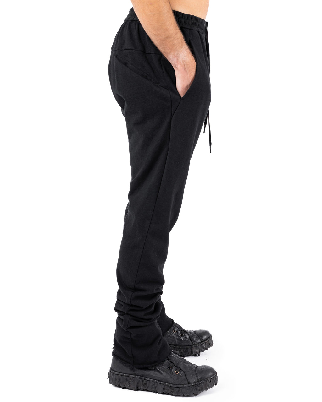 Cotton Woven Pants – Black | DEVOA | MONOLYT