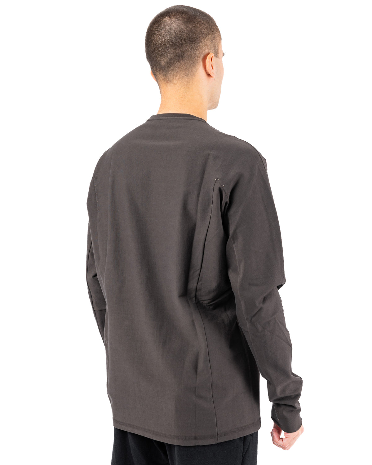 Long Sleeve Cotton Jersey – Army Gray | DEVOA | MONOLYT