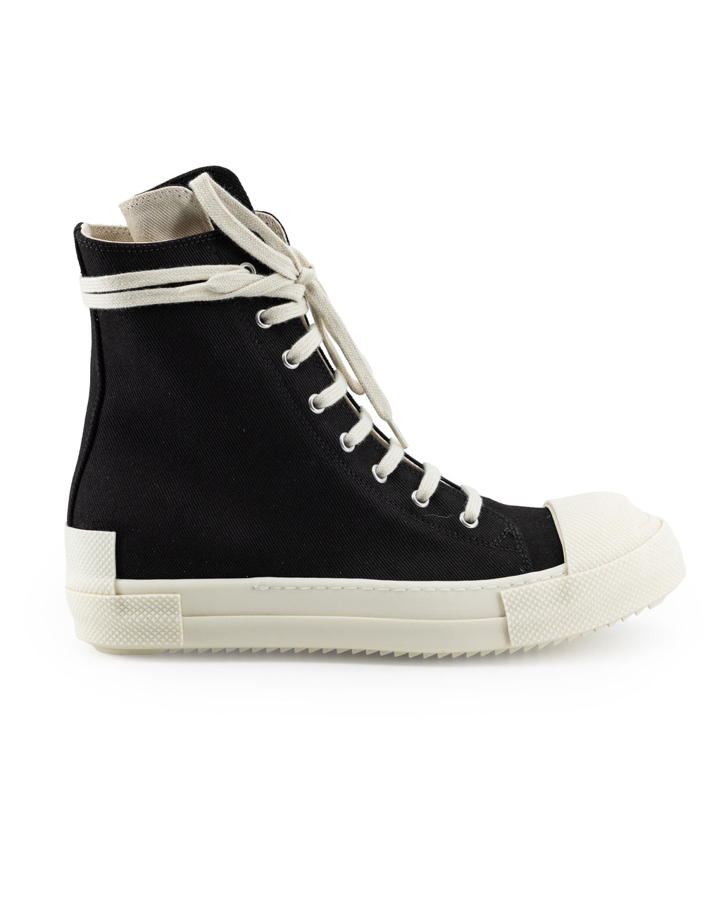 DRKSHDW Rick Owens High-Top Sneaker – Black/Milk