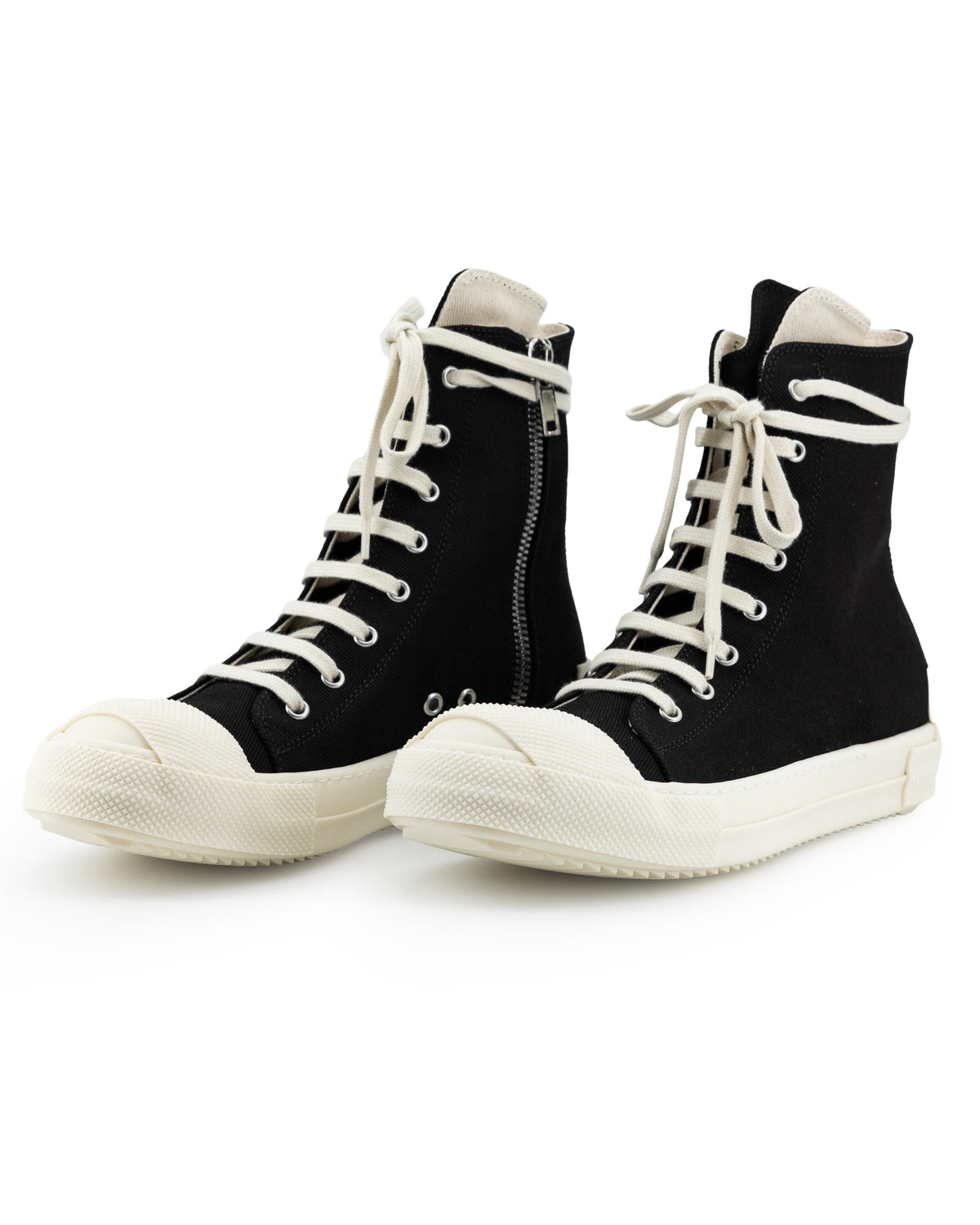 DRKSHDW Rick Owens High-Top Sneaker – Black/Milk