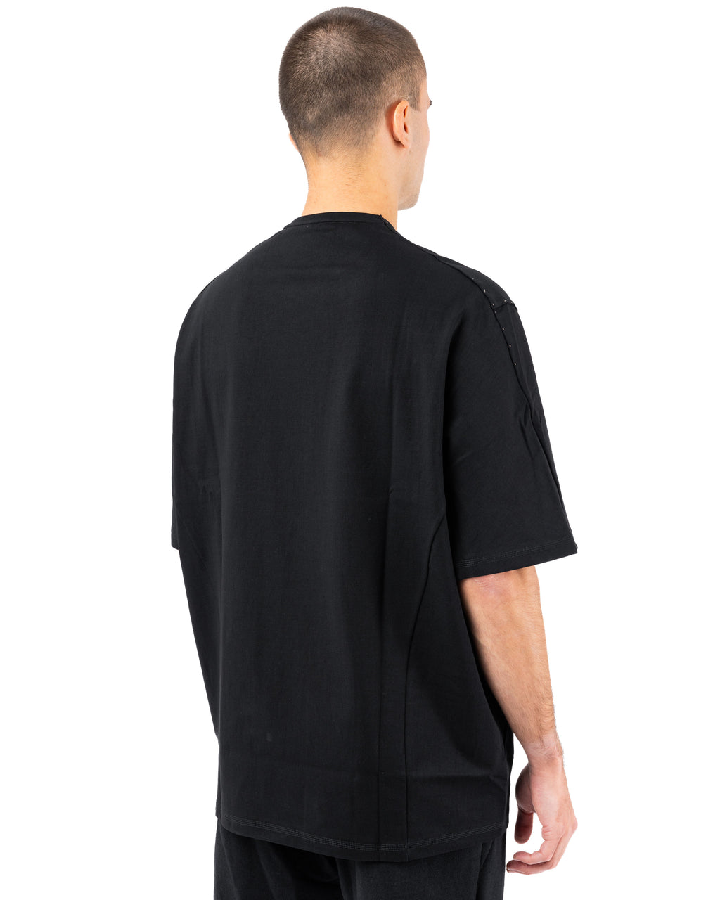 Short Sleeve Japanese Cotton Jersey – Black | DEVOA | MONOLYT