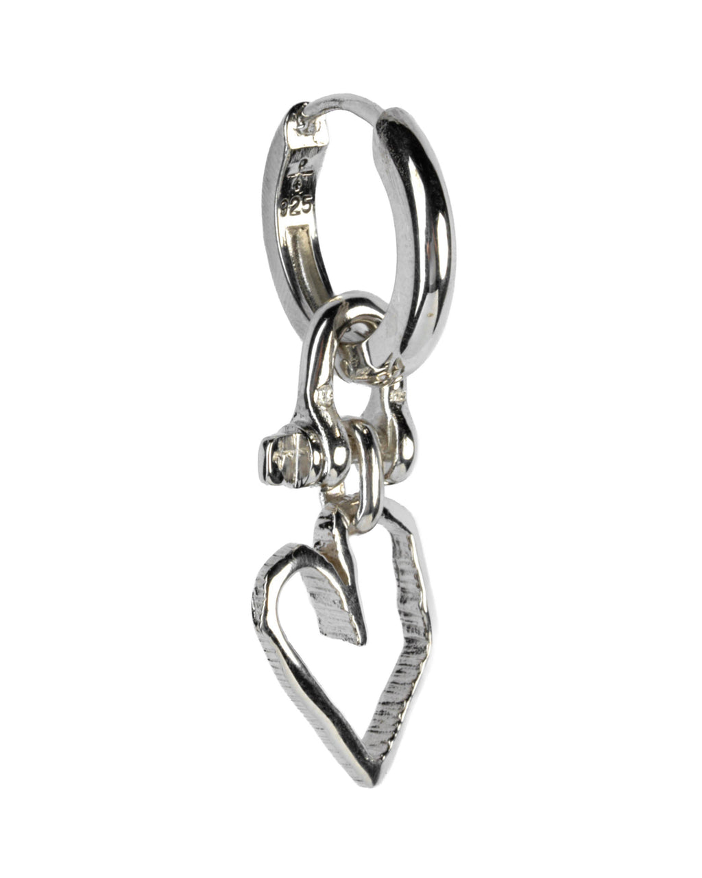 Z2335-7-PA_ Jazz's Heart Earring (Extra Small) von Parts of Four 